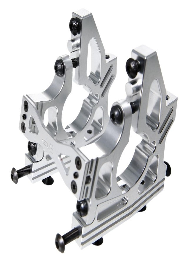 GTBRacing CNC Aluminum Front Rear Center Differential Mount Diff Gearbox Brace for 1:5 RC Car 1/5 LOSI DBXL/DBXL-E V1.0 MTXL Upgrade Part (Silver) - Image 2